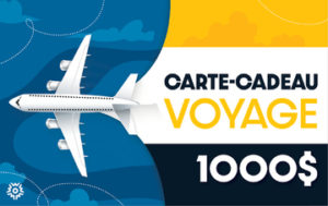 Crédit voyage de 1000$