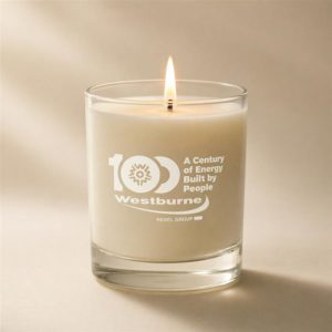 Wax scented candle (eucalyptus)